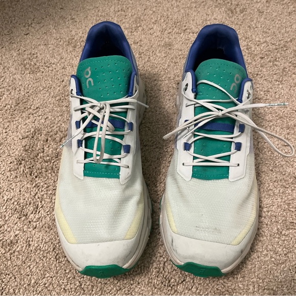 On Running Other - On Running Men's White and Teal Athletic Shoes